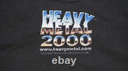 Rare Vintage WINTERLAND Heavy Metal 2000 Animated Film T Shirt 90s 2000s Black