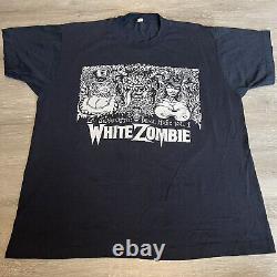 Rare Vintage White Zombie La Sexorcisto Tour Shirt Size Med Bondage Metal Rock