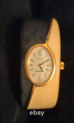 Rare Vintage Womens Christian Dior Bakelite Mechanical Watchby Bulova