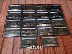 Rare Vintage lot of 17 Maxell MX-S 100 Metal Type IV Cassette Tape USED + a 90
