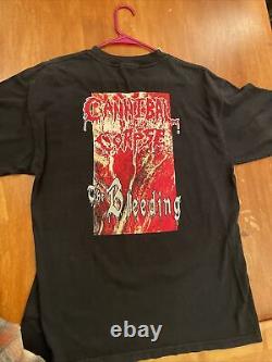 Rare Vtg CANNIBAL CORPSE 1994 The Bleeding Single Stitch PYRAMID Shirt Mens XL