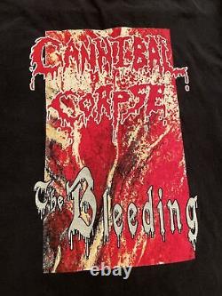 Rare Vtg CANNIBAL CORPSE 1994 The Bleeding Single Stitch PYRAMID Shirt Mens XL