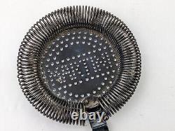 Rare Vtg Silver Plated Martini Rossi Logo Cocktail Strainer Barware Hawthorne
