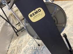 Remo VERSATILIC Practice Drum Kit Vintage RARE METAL & Slingerland Pedal +Bonus