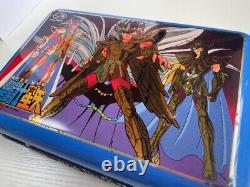 Saint Seiya Metal Lunch Box Case 25x16x8cm Vintage Rare Fujiya Japan