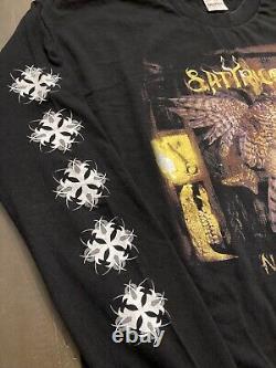 Satyricon Nemesis Divina Shirt Vintage Rare Black Metal Mayhem Darkthrone XL