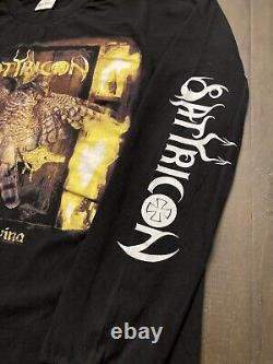 Satyricon Nemesis Divina Shirt Vintage Rare Black Metal Mayhem Darkthrone XL