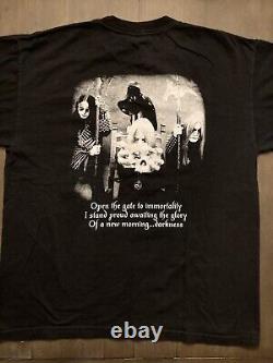 Satyricon Nemesis Divina Shirt Vintage Rare Black Metal Mayhem Darkthrone XL