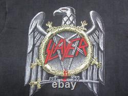 Slayer Vintage T Shirt (XL) Seasons in the Abyss Tour withTestament Rare Metal