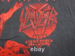 Slayer Vintage T Shirt (XL) Seasons in the Abyss Tour withTestament Rare Metal