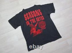 Slayer Vintage T Shirt (XL) Seasons in the Abyss Tour withTestament Rare Metal