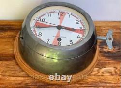 Submarine Soviet Clock Ship USSR Navy AntiMagnetic Russian Rare Wall Vintage