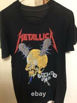 Super Rare Metallica Vintage T-shirt Passbed Black S Heavy Metal