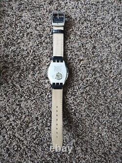 Swatch Vintage Watch YGS737 FEATURE STEEL. IRONY Very Rare Used