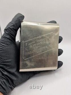 USSR Soviet Cigarette Case Vintage Kremlin 1951 year rare! Metal