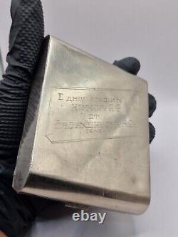 USSR Soviet Cigarette Case Vintage Kremlin 1951 year rare! Metal