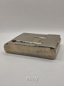 USSR Soviet Cigarette Case Vintage Kremlin 1951 year rare! Metal