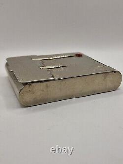 USSR Soviet Cigarette Case Vintage Kremlin 1951 year rare! Metal