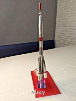 USSR. Vintage Rare. Metal large model of the Soviet spaceship, space rocket SOYUZ
