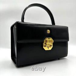 VERSACE Rare Versace vanity bag sunburst metal fittings vintage No. 2260