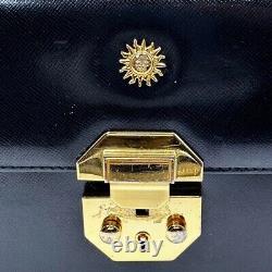 VERSACE Rare Versace vanity bag sunburst metal fittings vintage No. 2260