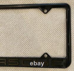 VERY RARE! Vintage Metal PORSCHE 911 914 924 930 License plate Frame. Used