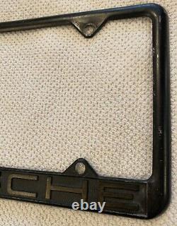 VERY RARE! Vintage Metal PORSCHE 911 914 924 930 License plate Frame. Used