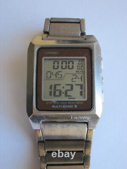 VINTAGE CASIO IRW-M200 WV-M401 i-RANGE TITANIUM MULTI BAND 5 TOUGH SOLAR RARE