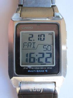 VINTAGE CASIO IRW-M200 WV-M401 i-RANGE TITANIUM MULTI BAND 5 TOUGH SOLAR RARE