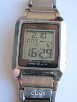 VINTAGE CASIO IRW-M200 WV-M401 i-RANGE TITANIUM MULTI BAND 5 TOUGH SOLAR RARE