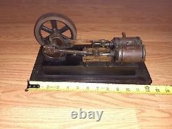 VINTAGE LIVE STEAM ENGINE METAL AND BRASS FLYWHEEL 1950's WEIGHS 10LBS RARE