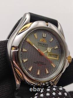 VINTAGE RARE DIVER 100m ST. STEEL MEN'S JAPAN AUTOMATIC WATCH ORIENT469EF5-90CA