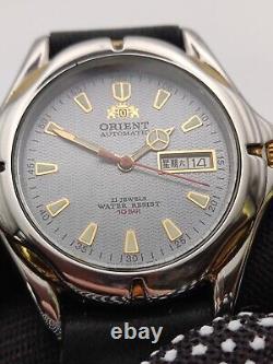 VINTAGE RARE DIVER 100m ST. STEEL MEN'S JAPAN AUTOMATIC WATCH ORIENT469EF5-90CA