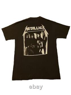 VINTAGE RARE Metallica 80s Garage Days Single Stitch Graphic Band Tee Shirt L