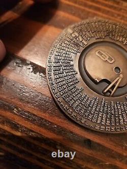 VINTAGE Rare 1974 Oklahoma Sooners Bronze Medalian. Very Nice Item