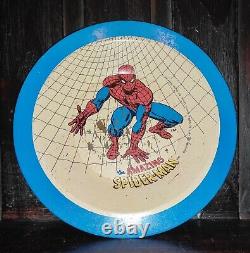 VINTAGE VERY RARE Metal plate MEISTER BRAZIL SPIDER MAN SPIDERMAN MARVEL 1977