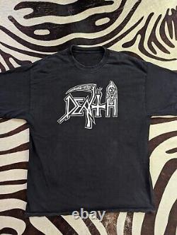 VTG Rare Death Band Crusade Of Brutality Tour T-Shirt Size XL Metal Proto Punk