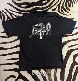 VTG Rare Death Band Crusade Of Brutality Tour T-Shirt Size XL Metal Proto Punk