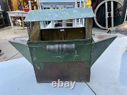 Very Rare Submarine Minnow Bucket by Wellston Metal Products Bait Vintage