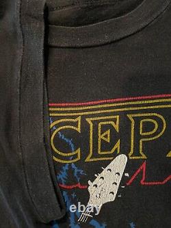 Very Rare Vintage Accept Sleeveless Promo Shirt Sz Medium Rock Metal Guitars Udo