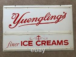 Very Rare Vintage Original Yuengling's Finer Ice Cream Metal Sign