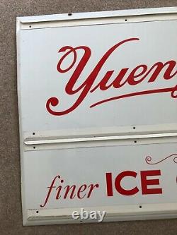 Very Rare Vintage Original Yuengling's Finer Ice Cream Metal Sign