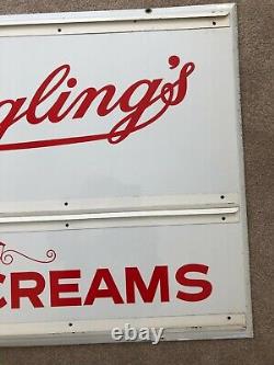 Very Rare Vintage Original Yuengling's Finer Ice Cream Metal Sign