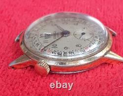 Very rare and vintage manual winding Marex Brevet full calendar watch from 1950