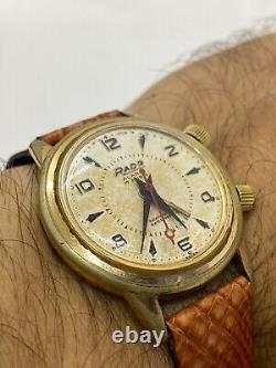 Very rare collectible vintage RADO Alertic watch with alarm Manual winding