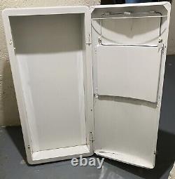 Vintage 1930's Wall Mounted Metal Laundry Hamper