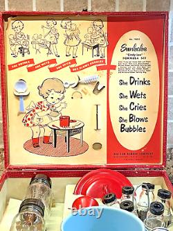 Vintage 1950's RARE Glass Bottle Cindy-Lee Formula Set Sun Rubber Co. No Doll