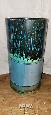 Vintage 1960s Cheinco Frankenstein Monster Metal Trash Can Rare