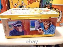 Vintage 1971 Rare Lance Link Secret Chimp Metal Lunchbox And Thermos