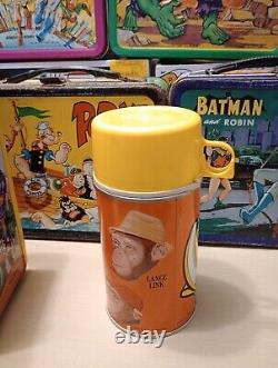 Vintage 1971 Rare Lance Link Secret Chimp Metal Lunchbox And Thermos